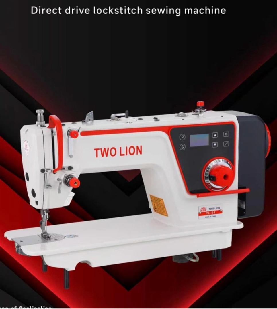 Two lion sewing machines 